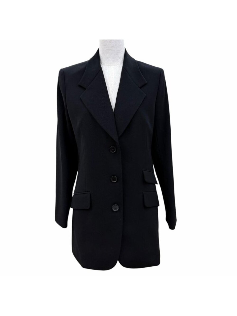 Hermes Wool Martin Margiela Era H Button Tailored Jacket Black FR 38